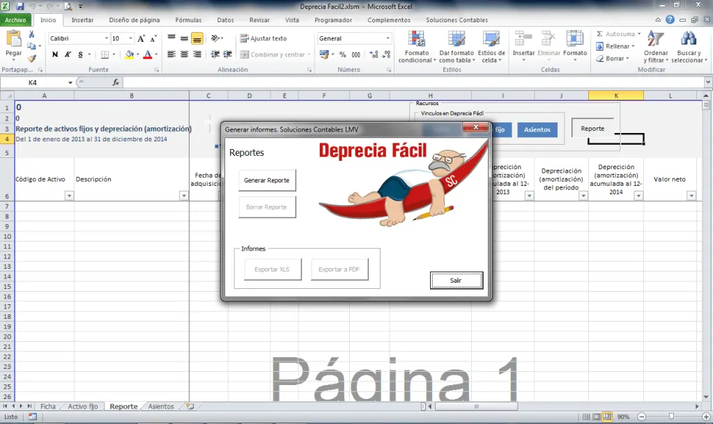 Deprecia Fácil 2.0: Lo nuevo